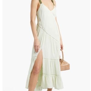 Claire Tiered Silk Crepe De Chine Midi Dress from CINQ À SEPT